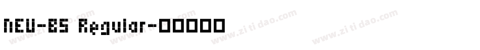 NEU-B5 Regular字体转换